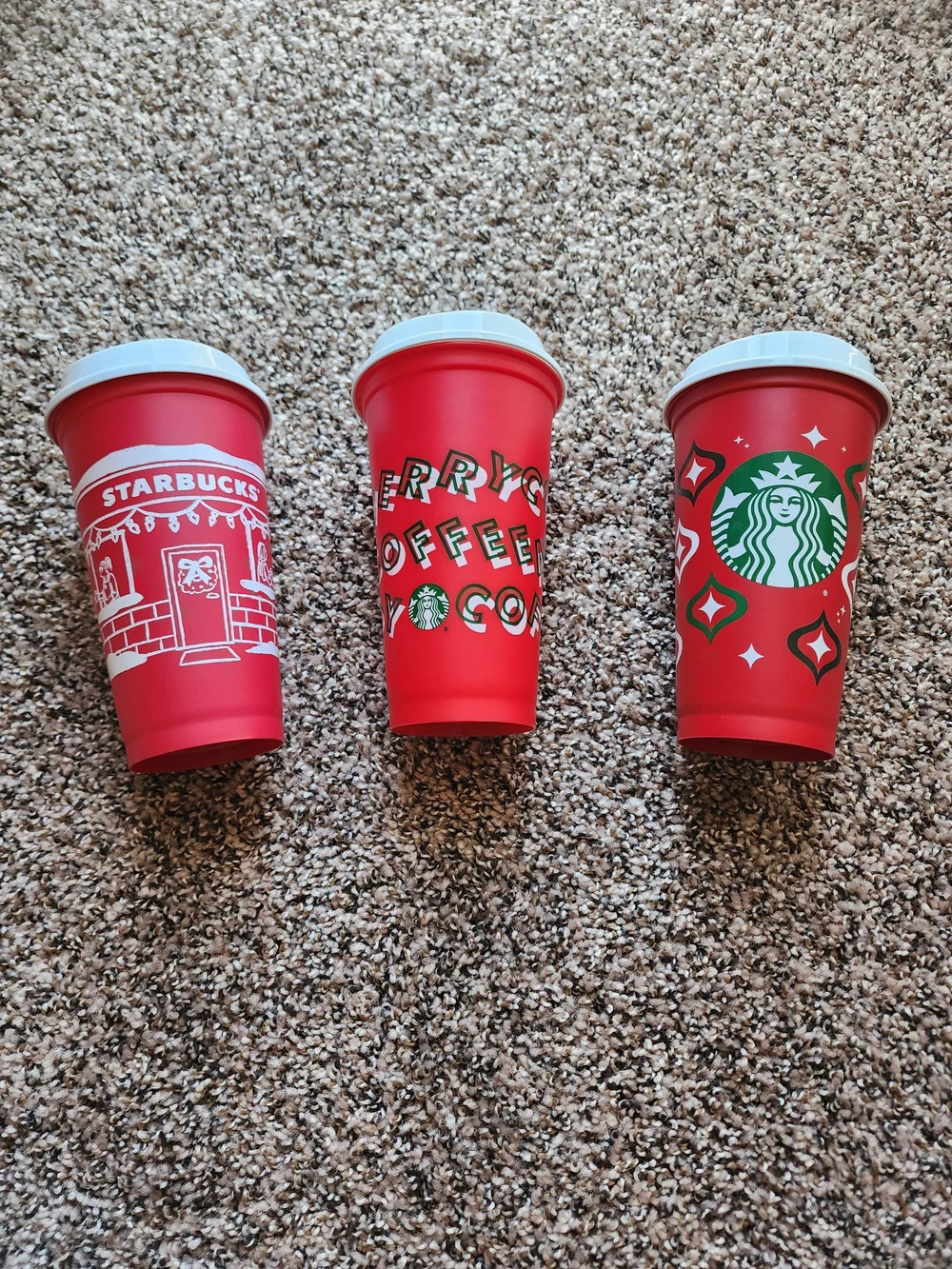 Starbucks - Cold Cups Set & Red Holiday Hot Cup Set